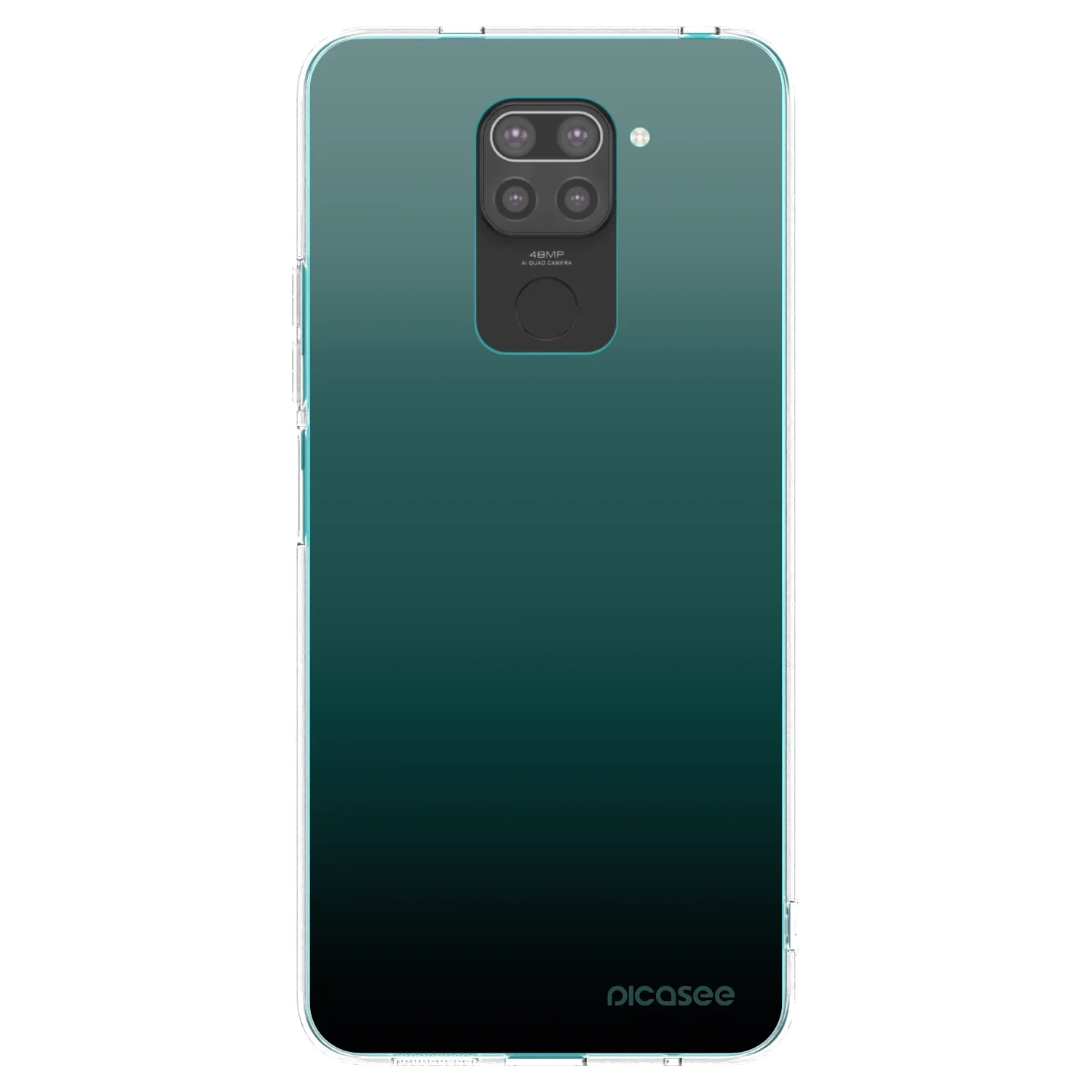 Picasee silikónový čierny obal pre Xiaomi Redmi Note 9 - Verdant Fade