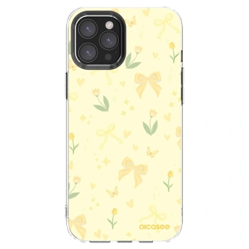 Picasee silikónový prehľadný obal pre Apple iPhone 12 Pro Max - Honey Blossom