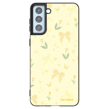 Picasee silikónový čierny obal pre Samsung Galaxy S21+ 5G G996F - Honey Blossom