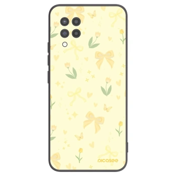 Picasee silikónový čierny obal pre Samsung Galaxy A42 A426B - Honey Blossom