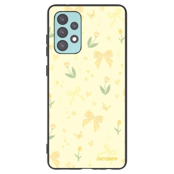 Picasee silikónový čierny obal pre Samsung Galaxy A72 A725F - Honey Blossom