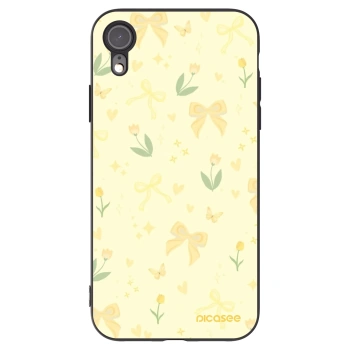 Picasee silikónový čierny obal pre Apple iPhone XR - Honey Blossom