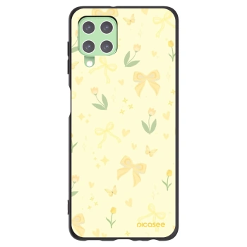 Picasee silikónový čierny obal pre Samsung Galaxy A22 A225F 4G - Honey Blossom
