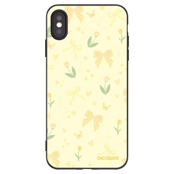 Picasee silikónový čierny obal pre Apple iPhone XS Max - Honey Blossom