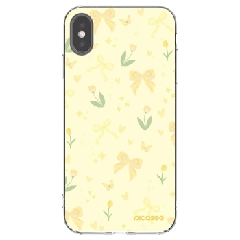 Picasee silikónový prehľadný obal pre Apple iPhone XS Max - Honey Blossom