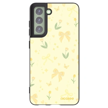 Picasee silikónový čierny obal pre Samsung Galaxy S21 FE 5G - Honey Blossom