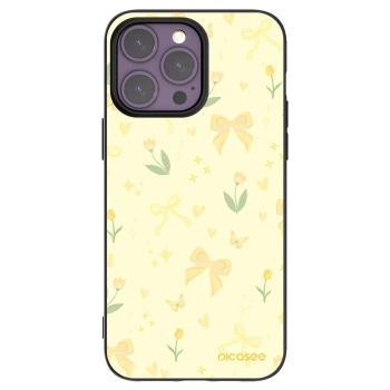 Picasee silikónový čierny obal pre Apple iPhone 14 Pro Max - Honey Blossom