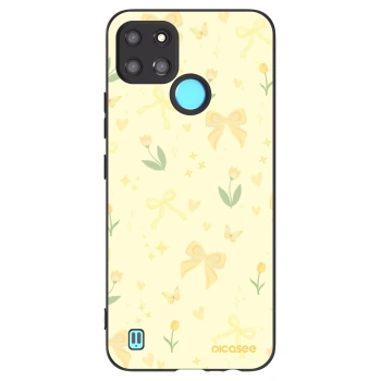 Picasee silikónový čierny obal pre Realme C21Y - Honey Blossom