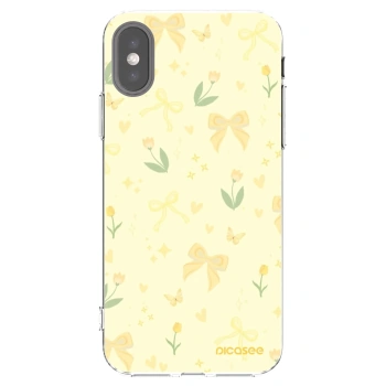 Picasee silikónový prehľadný obal pre Apple iPhone X/XS - Honey Blossom
