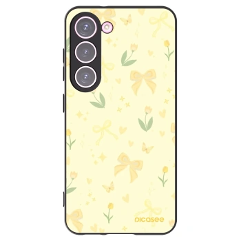 Picasee silikónový čierny obal pre Samsung Galaxy S23 5G - Honey Blossom