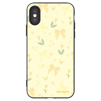 Picasee silikónový čierny obal pre Apple iPhone X/XS - Honey Blossom