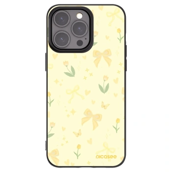 Picasee silikónový čierny obal pre Apple iPhone 15 Pro Max - Honey Blossom