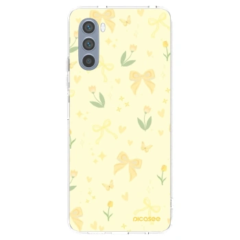 Picasee silikónový prehľadný obal pre Motorola Moto G62 - Honey Blossom