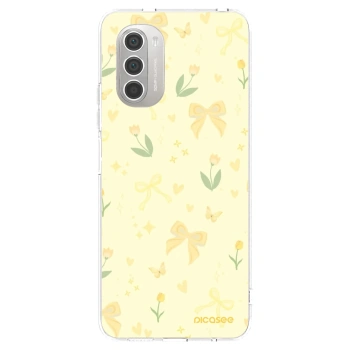 Picasee silikónový prehľadný obal pre Motorola Moto G51 - Honey Blossom