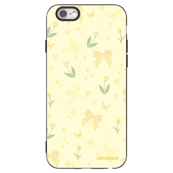 Picasee silikónový čierny obal pre Apple iPhone 6/6S - Honey Blossom