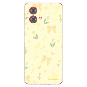 Picasee silikónový prehľadný obal pre Motorola Moto G84 5G - Honey Blossom