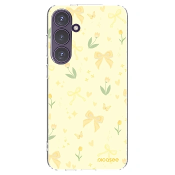 Picasee silikónový prehľadný obal pre Samsung Galaxy S24+ S926B 5G - Honey Blossom