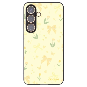 Picasee silikónový čierny obal pre Samsung Galaxy S24 S921B 5G - Honey Blossom