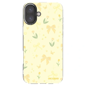 Picasee silikónový prehľadný obal pre Apple iPhone 16 Plus - Honey Blossom