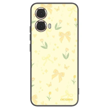 Picasee silikónový čierny obal pre Motorola Moto G85 - Honey Blossom