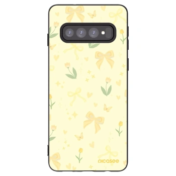 Picasee silikónový čierny obal pre Samsung Galaxy S10 G973 - Honey Blossom