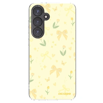 Picasee silikónový prehľadný obal pre Samsung Galaxy S24 FE S721B - Honey Blossom