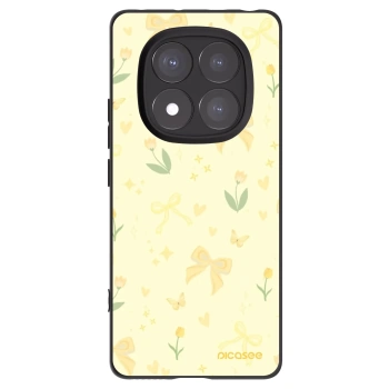 Picasee silikónový čierny obal pre Xiaomi Redmi Note 14 Pro+ 5G - Honey Blossom