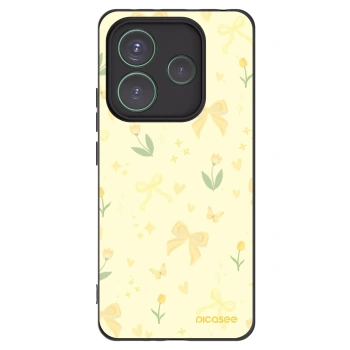 Picasee silikónový čierny obal pre Xiaomi Redmi Note 14 5G - Honey Blossom