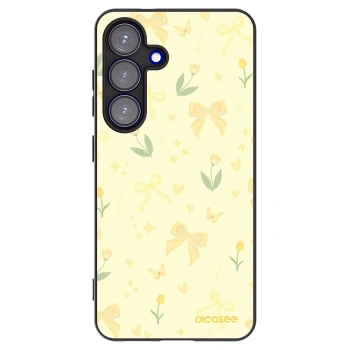 Picasee silikónový čierny obal pre Samsung Galaxy S25 5G - Honey Blossom