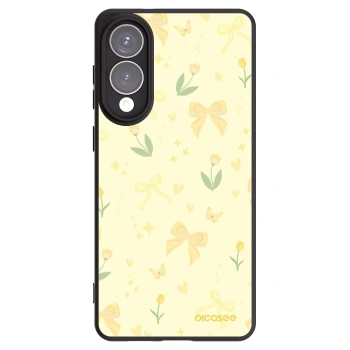 Picasee silikónový čierny obal pre Samsung Galaxy S25 Edge 5G - Honey Blossom