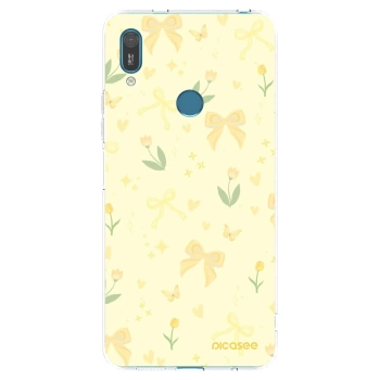 Picasee silikónový prehľadný obal pre Huawei Y7 2019 - Honey Blossom