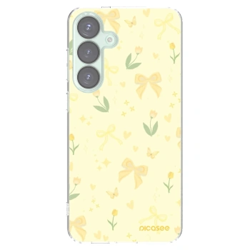 Picasee silikónový prehľadný obal pre Samsung Galaxy S25+ 5G - Honey Blossom
