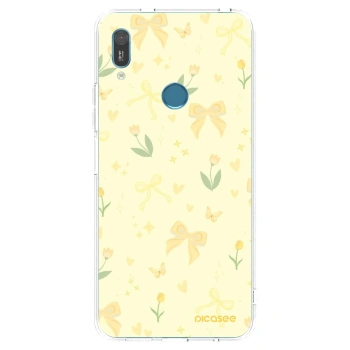 Picasee silikónový prehľadný obal pre Huawei Y6 2019 - Honey Blossom