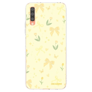 Picasee silikónový prehľadný obal pre Samsung Galaxy A70 A705F - Honey Blossom