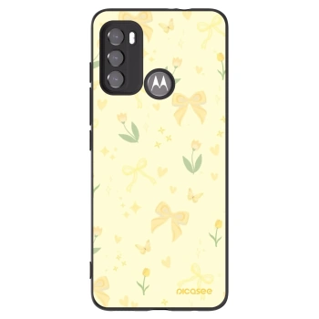 Picasee silikónový čierny obal pre Motorola Edge 60 5G - Honey Blossom