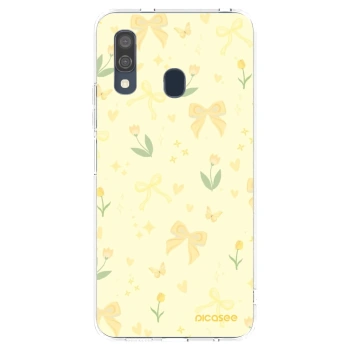 Picasee silikónový prehľadný obal pre Samsung Galaxy A40 A405F - Honey Blossom
