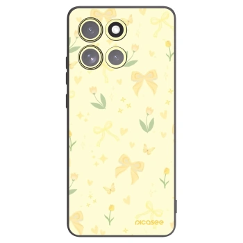 Picasee silikónový čierny obal pre Motorola Moto G86 Power 5G - Honey Blossom