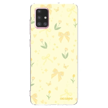 Picasee silikónový prehľadný obal pre Samsung Galaxy A71 A715F - Honey Blossom