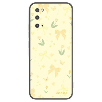 Picasee silikónový čierny obal pre Samsung Galaxy S20 G980F - Honey Blossom