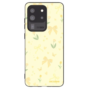 Picasee silikónový čierny obal pre Samsung Galaxy S20 Ultra 5G G988F - Honey Blossom