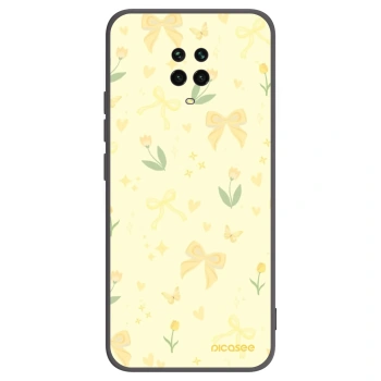 Picasee silikónový čierny obal pre Xiaomi Redmi Note 9S - Honey Blossom