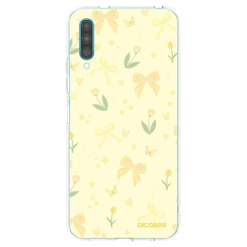 Picasee silikónový prehľadný obal pre Samsung Galaxy A30s A307F - Honey Blossom