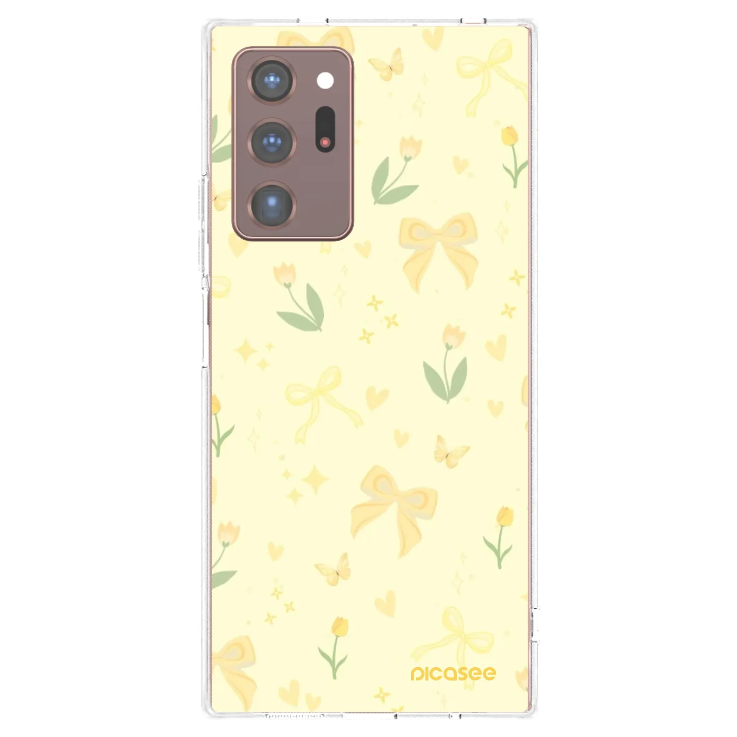 Picasee silikónový prehľadný obal pre Samsung Galaxy Note 20 Ultra - Honey Blossom
