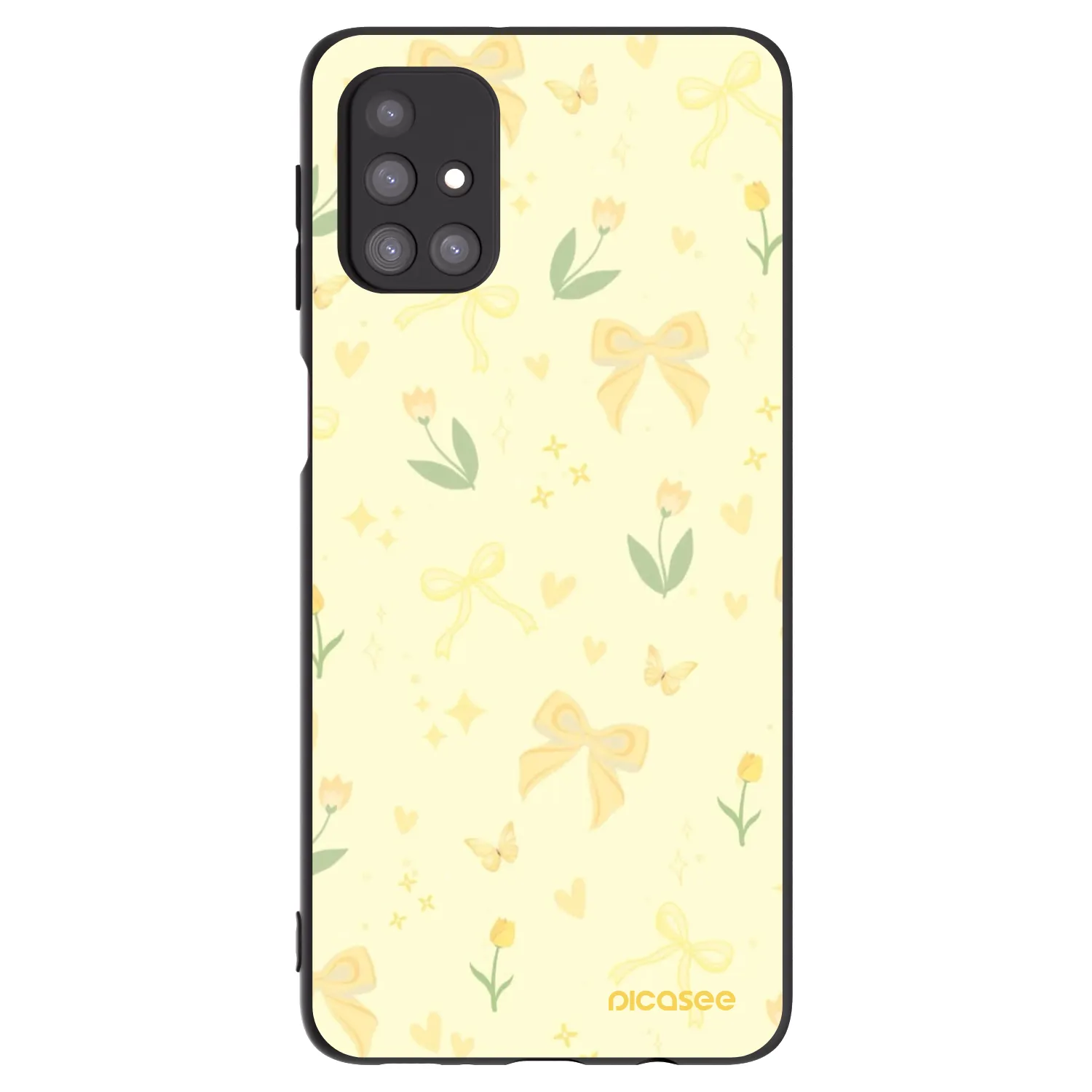 Picasee silikónový čierny obal pre Samsung Galaxy M31s - Honey Blossom