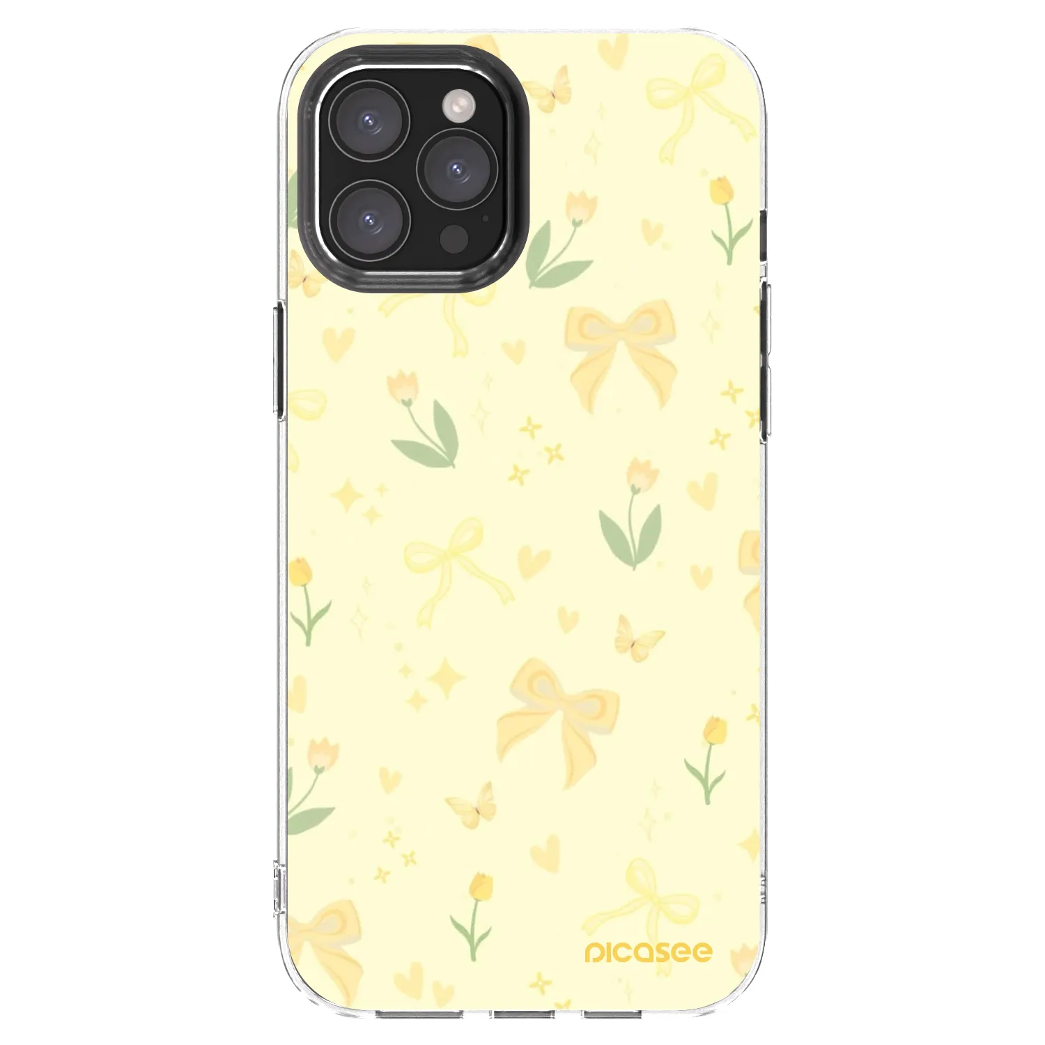 Picasee silikónový prehľadný obal pre Apple iPhone 12 Pro Max - Honey Blossom