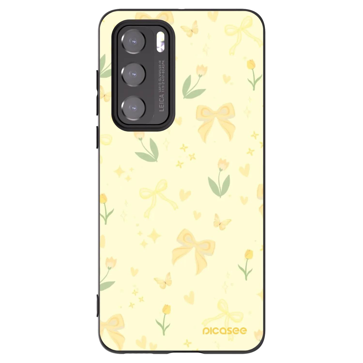 Picasee silikónový čierny obal pre Huawei P40 - Honey Blossom
