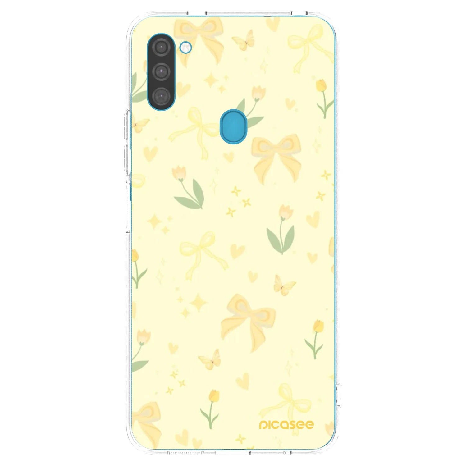 Picasee silikónový prehľadný obal pre Samsung Galaxy M11 - Honey Blossom