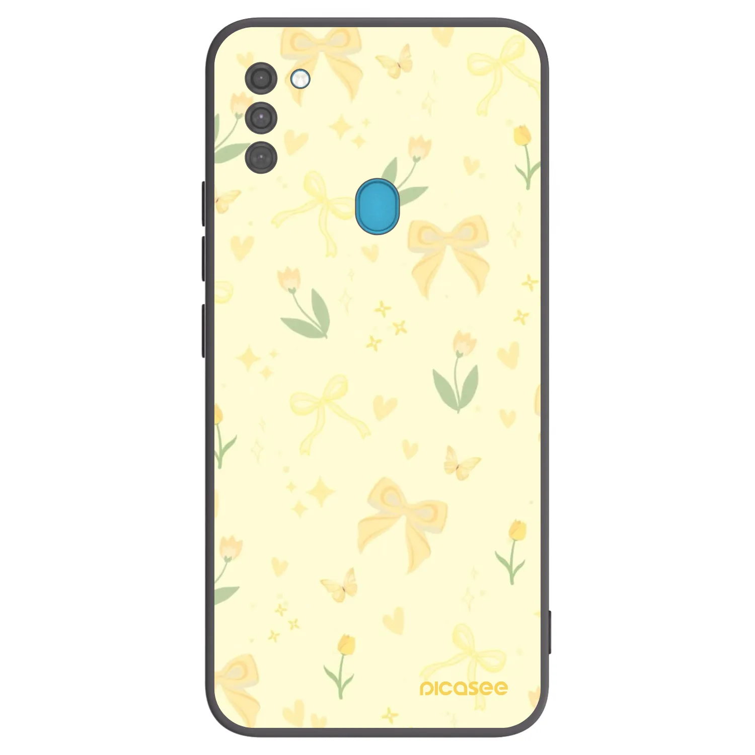 Picasee silikónový čierny obal pre Samsung Galaxy M11 - Honey Blossom