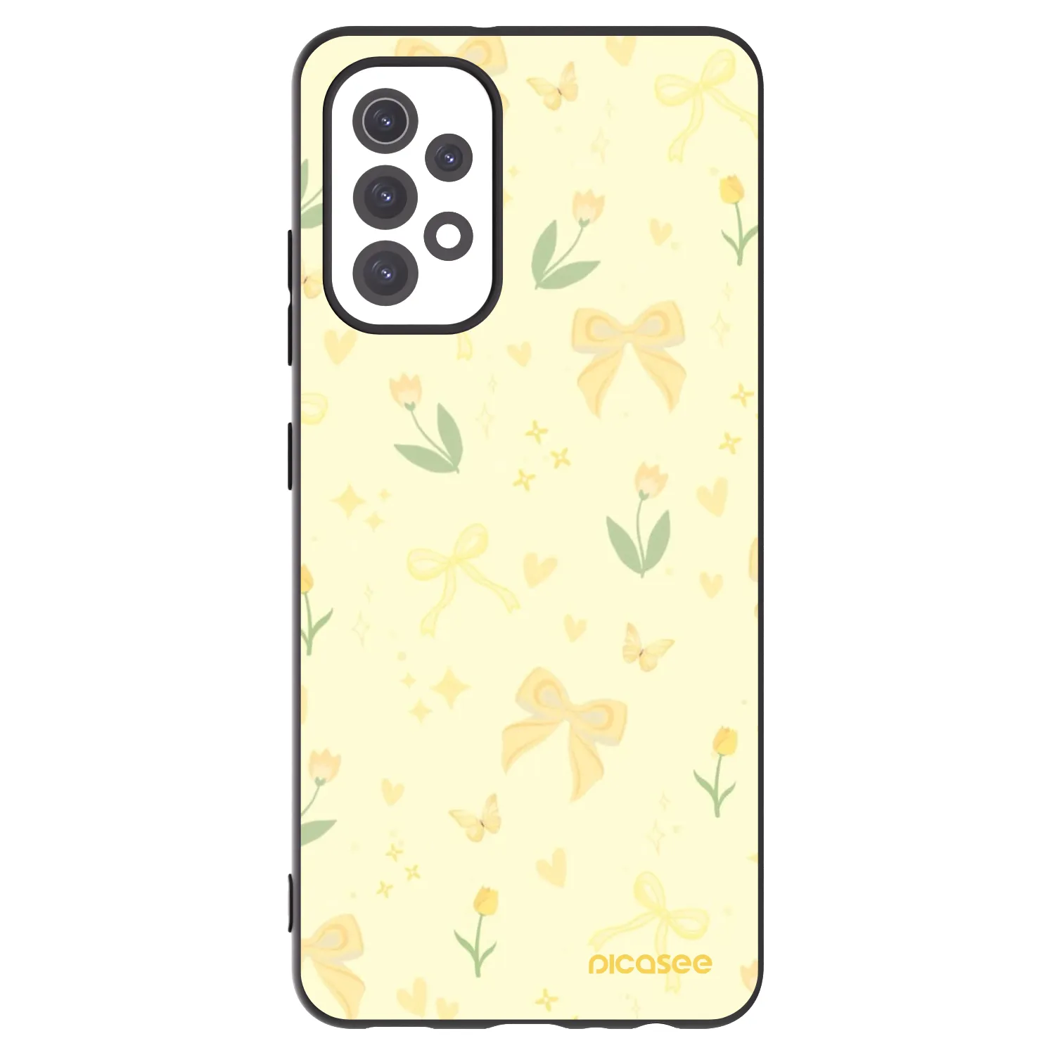 Picasee silikónový čierny obal pre Samsung Galaxy A32 5G A326B - Honey Blossom