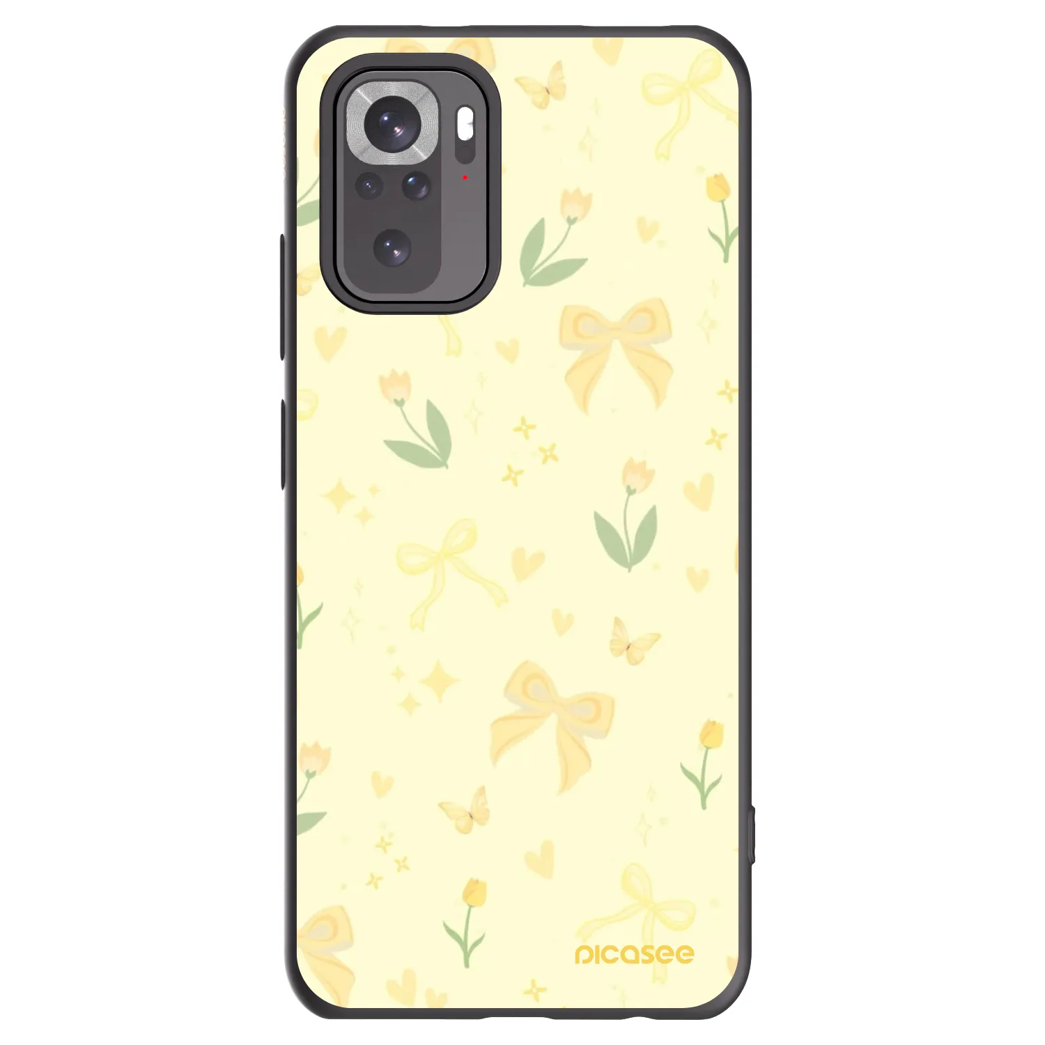 Picasee silikónový čierny obal pre Xiaomi Redmi Note 10S - Honey Blossom